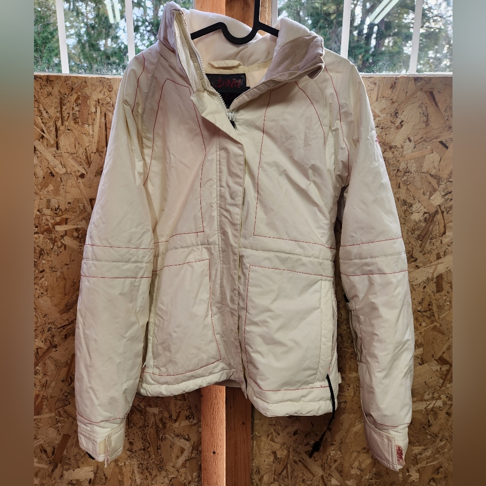 Roxy White snowcoat size Small